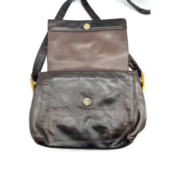 Borella Vintage Leather Handbag Germany Adjustable Shoulder Strap Crossbody Brow - Picture 5 of 10